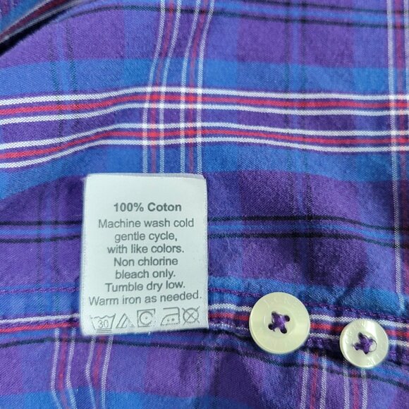 J.Crew Men’s Button Down Plaid Long Sleeve Shirt Cotton Classic Fit Size XLarge - Picture 12 of 12